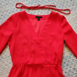 J.Crew Petite Drapey Faux Wrap Top